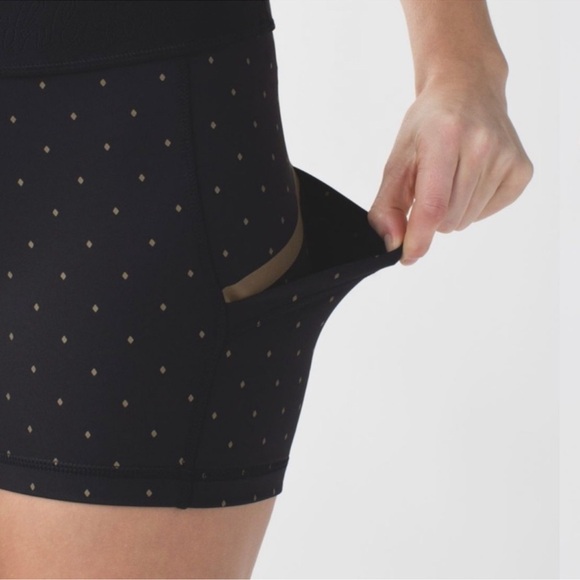 Lululemon What The Sport Mini Biker Short Night Fall Black Multi Size 10 - Picture 7 of 13